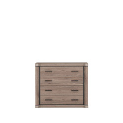 Komoda do pokoju Dallas 107cm dąb sonoma - domowanie.pl