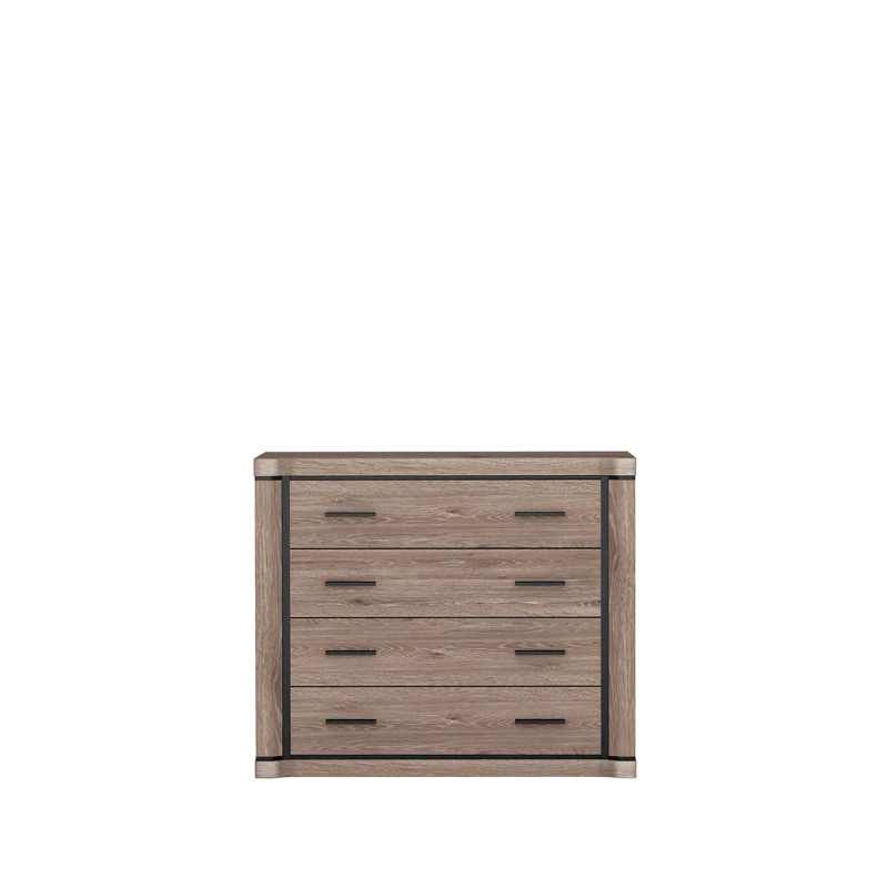 Komoda do pokoju Dallas 107cm dąb sonoma - domowanie.pl
