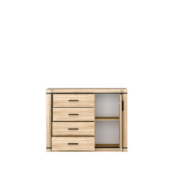 Komoda Dallas 117cm D3 dąb sonoma - domowanie.pl