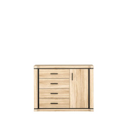 Komoda Dallas 117cm D3 dąb sonoma - domowanie.pl