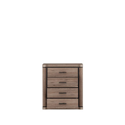 Komoda z szufladami 80cm Dallas dąb truflowy - domowanie.pl