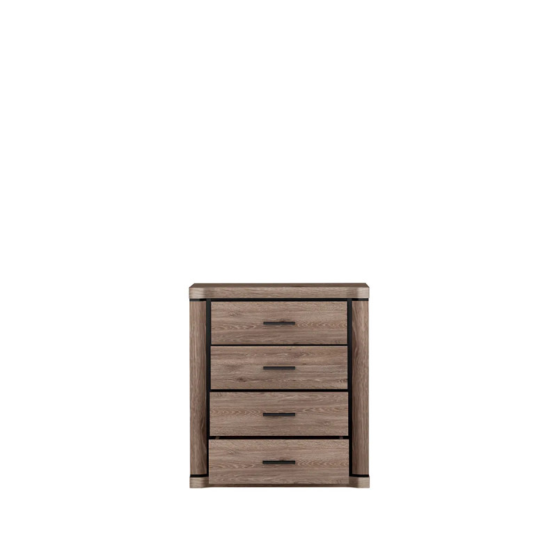 Komoda z szufladami 80cm Dallas dąb truflowy - domowanie.pl