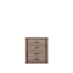 Komoda z szufladami 80cm Dallas dąb truflowy - domowanie.pl
