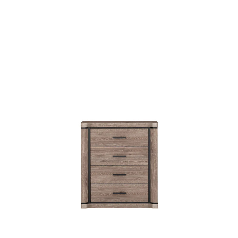 Komoda z szufladami 80cm Dallas dąb truflowy - domowanie.pl