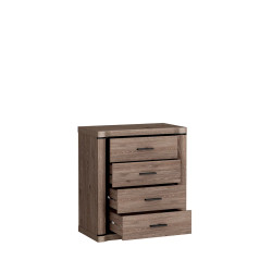 Komoda z szufladami 80cm Dallas dąb truflowy - domowanie.pl