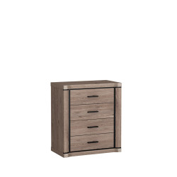 Komoda z szufladami 80cm Dallas dąb truflowy - domowanie.pl