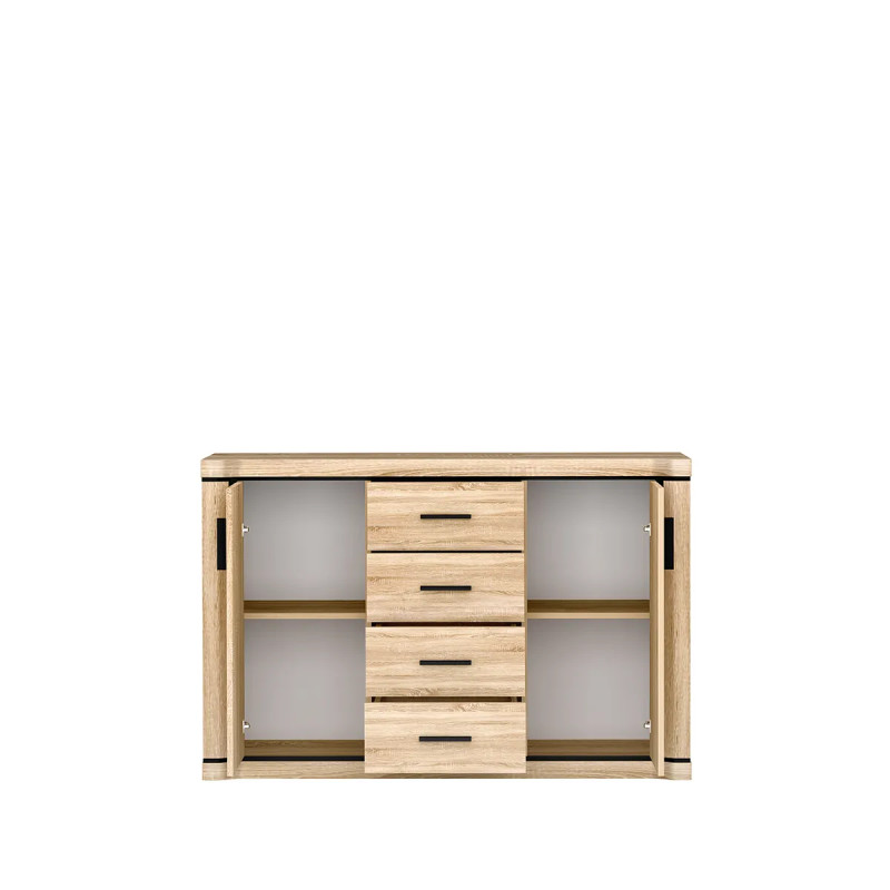 Komoda Dallas 137cm  D5 dąb sonoma - domowanie.pl
