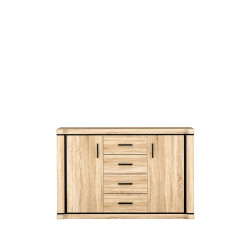 Komoda Dallas 137cm  D5 dąb sonoma - domowanie.pl