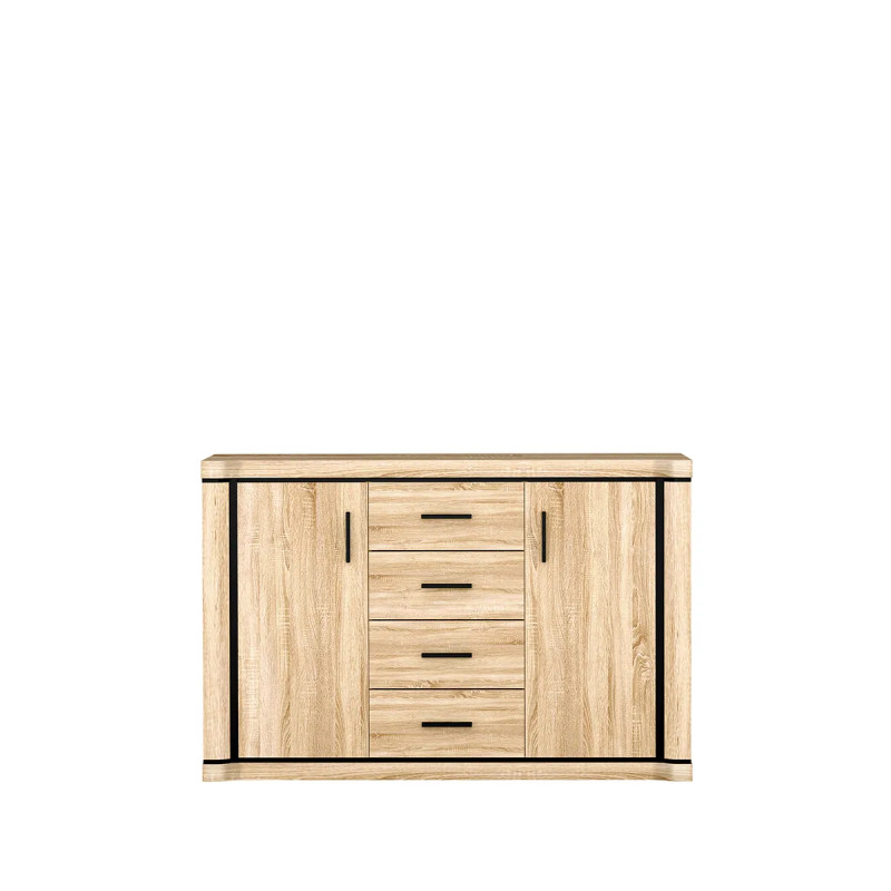 Komoda Dallas 137cm  D5 dąb sonoma - domowanie.pl