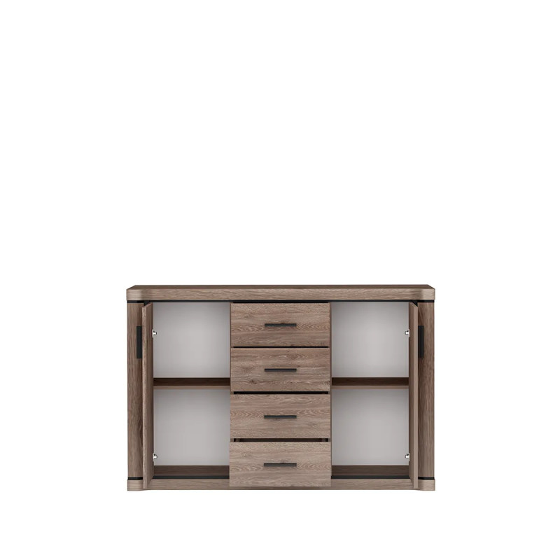 Komoda Dallas 137cm  D5 dąb truflowy - domowanie.pl
