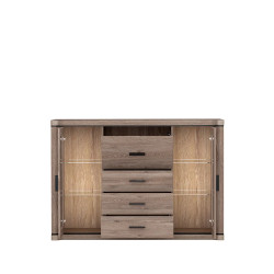 Komoda Dallas 157cm D7 dąb sonoma - domowanie.pl