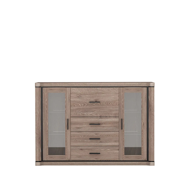 Komoda Dallas 157cm D7 dąb sonoma - domowanie.pl