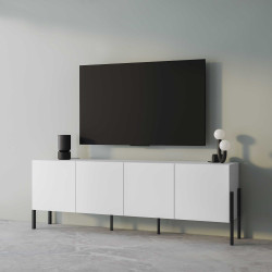 Komoda JUKON biały mat 204 cm 4D | Domowanie.pl