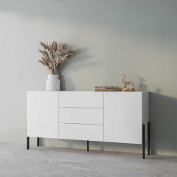 Komoda JUKON biały mat 184 cm 2D3S | Domowanie.pl