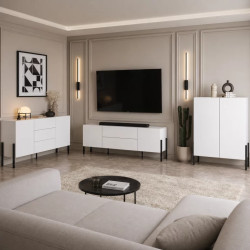 Bieliźniarka JUKON biały mat 90 cm 2D2S | Domowanie.pl