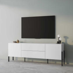 Komoda RTV JUKON biały mat 204 cm | Domowanie.pl