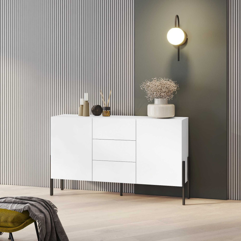 Komoda JUKON biały mat 154 cm 2D3S | Domowanie.pl