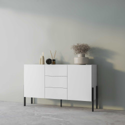 Komoda JUKON biały mat 154 cm 2D3S | Domowanie.pl