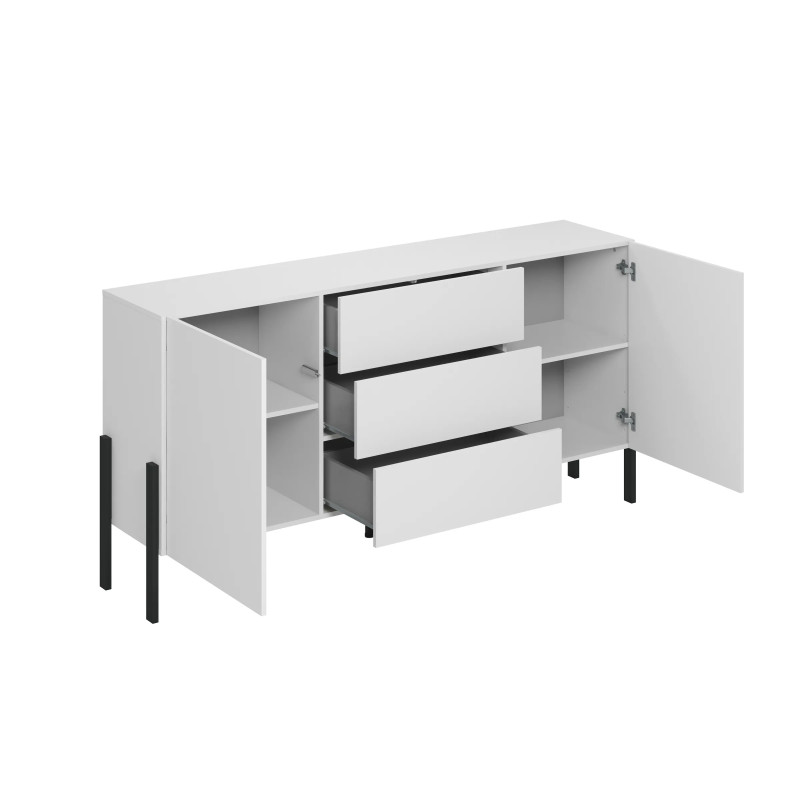 Komoda JUKON biały mat 184 cm 2D3S | Domowanie.pl