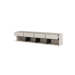 Komoda RTV CROSS kaszmir/czarny 225 cm | Domowanie.pl
