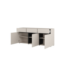 Komoda CROSS kaszmir/czarny 180 cm 3D3S | Domowanie.pl