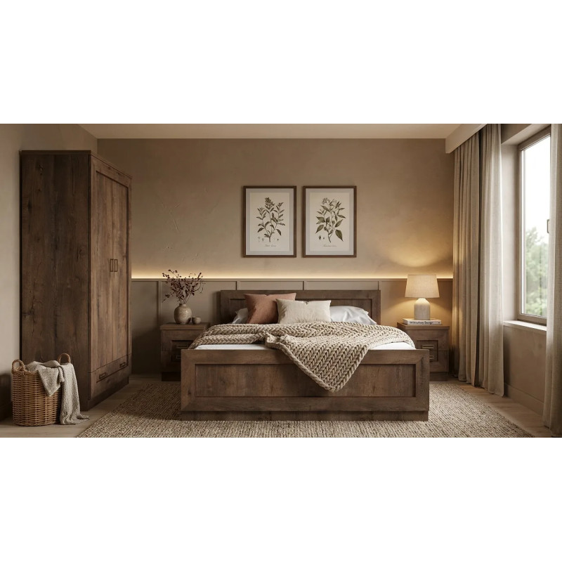 Komoda 90cm Tadeusz T2 dąb lefkas - domowanie.pl