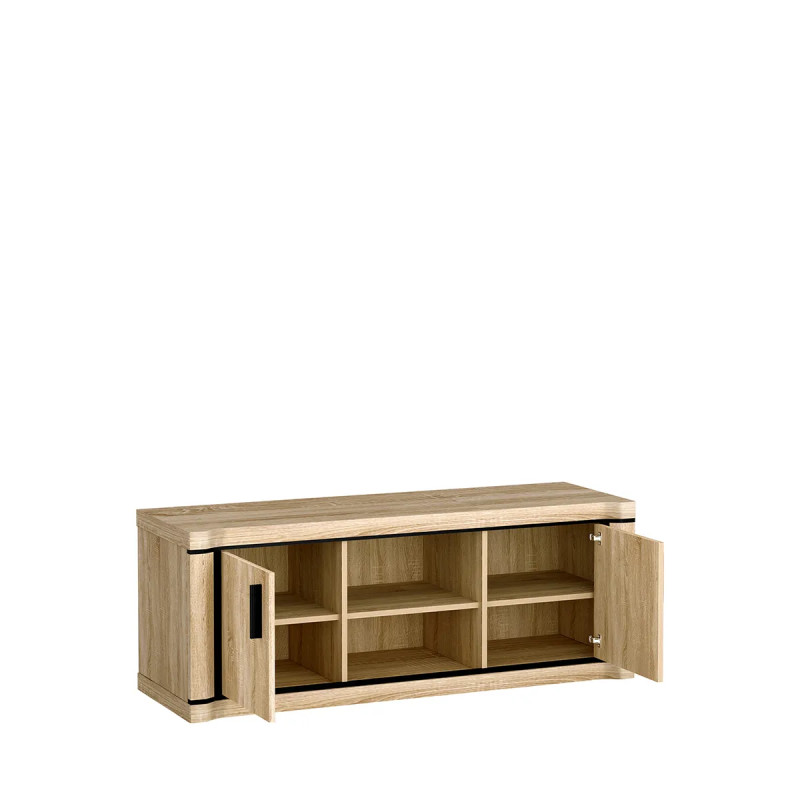 Szafka RTV Dallas 137cm D12 dąb sonoma - domowanie.pl