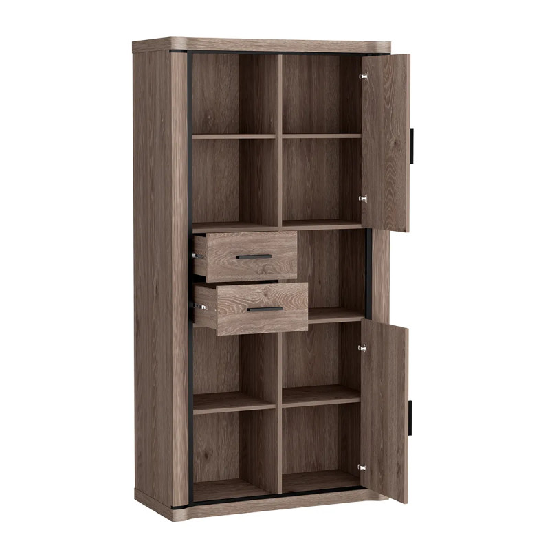Regał Dallas 97cm D23 dąb truflowy - domowanie.pl