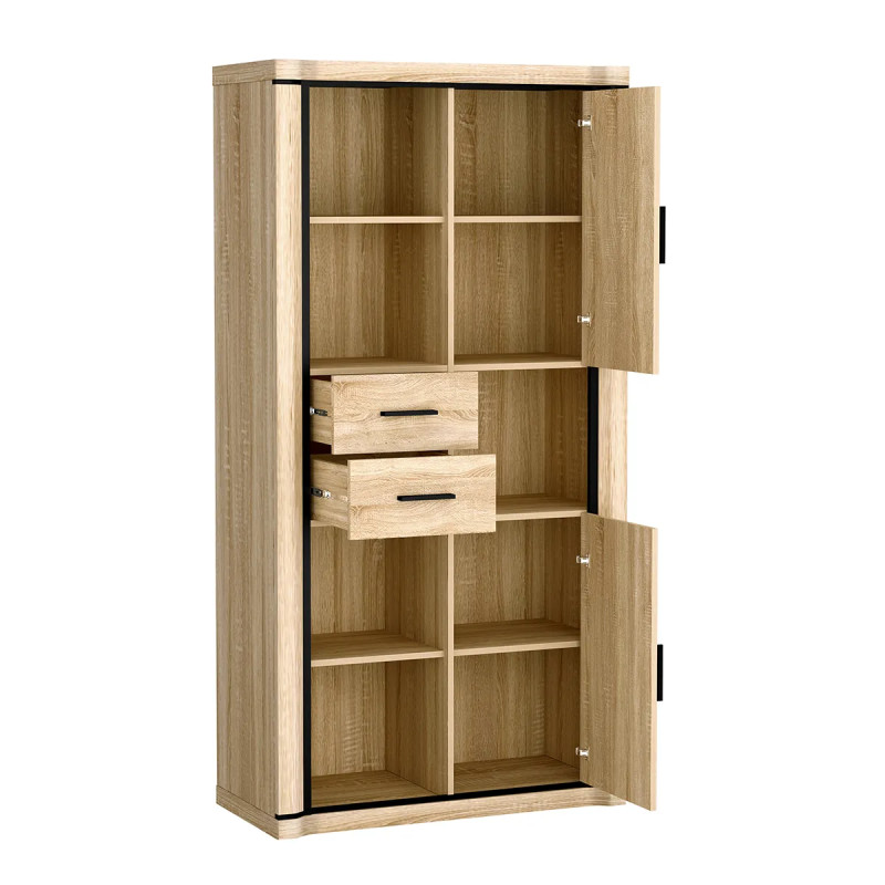 Regał Dallas 97cm D23 dąb sonoma - domowanie.pl