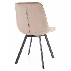 Krzesło tapicerowane Monti Velvet Bluvel 40 beżowy