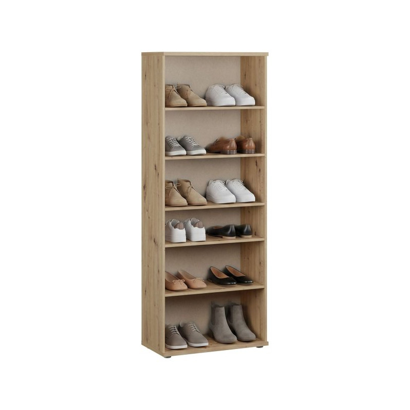 Szafka na buty wysoka NET106 dąb artisan/uni wolfram szary