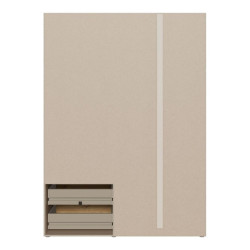 Szafa 145 cm JUPITER taupe/dąb dziki naturalny – skandynawski styl