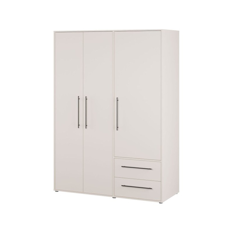 Szafa trzydrzwiowa 145 cm JUPITER piaskowy – skandynawski styl
