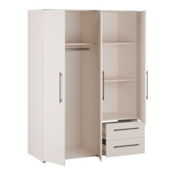 Szafa trzydrzwiowa 145 cm JUPITER piaskowy – skandynawski styl