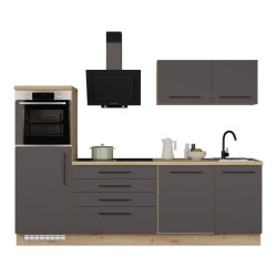 Zestaw kuchenny Novacool NVLSET10 dąb artisan/uni wolfram szary