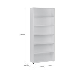 Wysoki regał otwarty 100 cm Moduklix | kolor biały