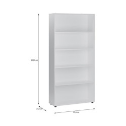 Regał z półkami otwarty 100 cm Moduklix | kolor biały