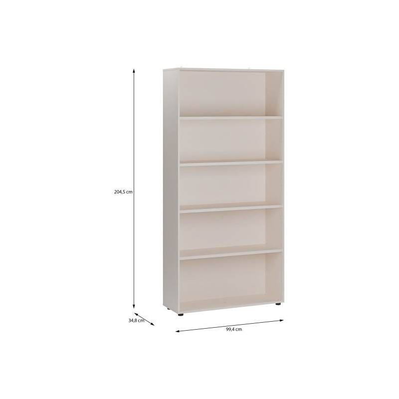 Regał z półkami otwarty 100 cm Moduklix | kolor piaskowy