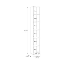 Korpus regału 35 cm Moduklix | kolor dąb mauvella