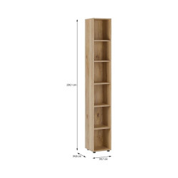 Korpus regału 35 cm Moduklix | kolor dąb mauvella