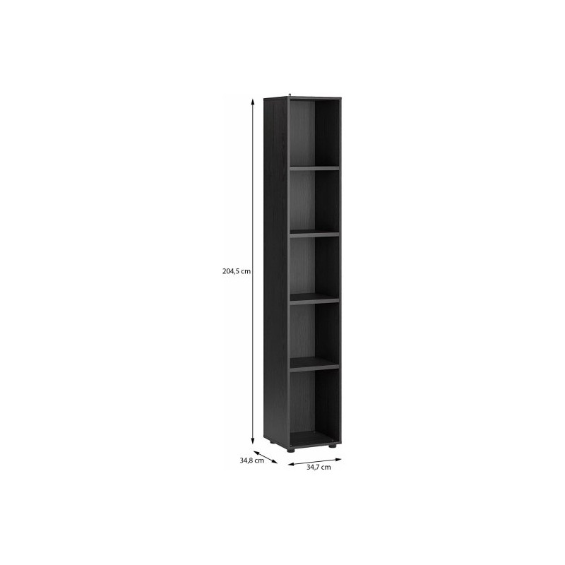 Regał słupek 35 cm Moduklix | kolor dąb cabezone