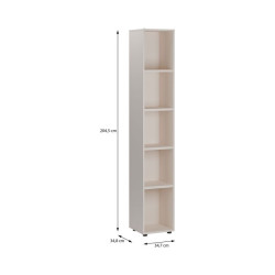 Regał słupek 35 cm Moduklix | kolor piaskowy