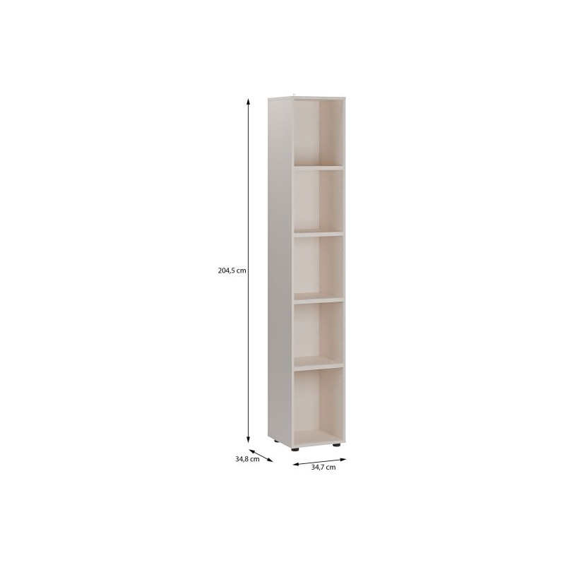 Regał słupek 35 cm Moduklix | kolor piaskowy