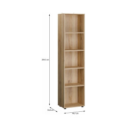 Regał otwarty 50 cm Moduklix | kolor dąb mauvella