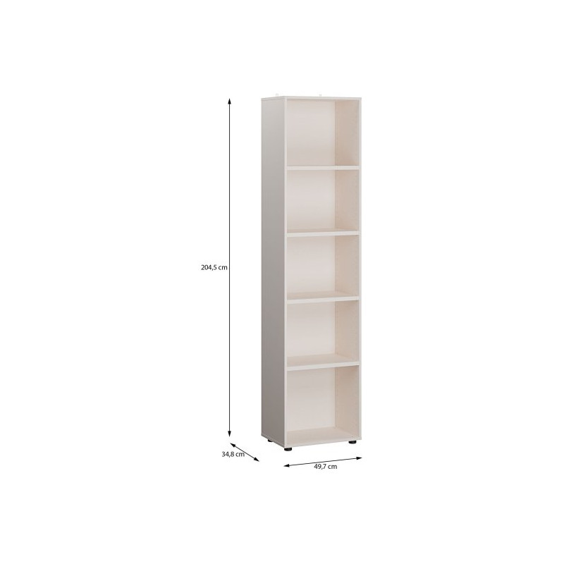 Regał otwarty 50 cm Moduklix | kolor piaskowy
