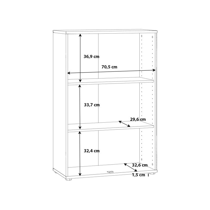 Wysoka komoda dwudrzwiowa Archbox T2KK30 piaskowy