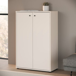Wysoka komoda dwudrzwiowa Archbox T2KK30 piaskowy