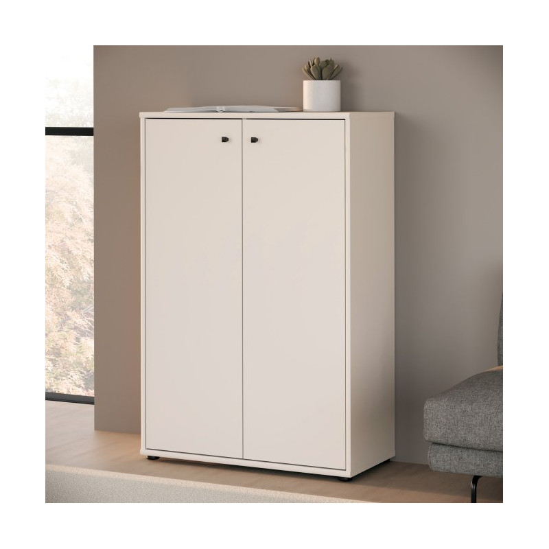 Wysoka komoda dwudrzwiowa Archbox T2KK30 piaskowy
