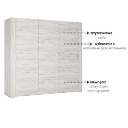 Szafa Angel Typ 22 3D Meble Wójcik Kolekcja Angel