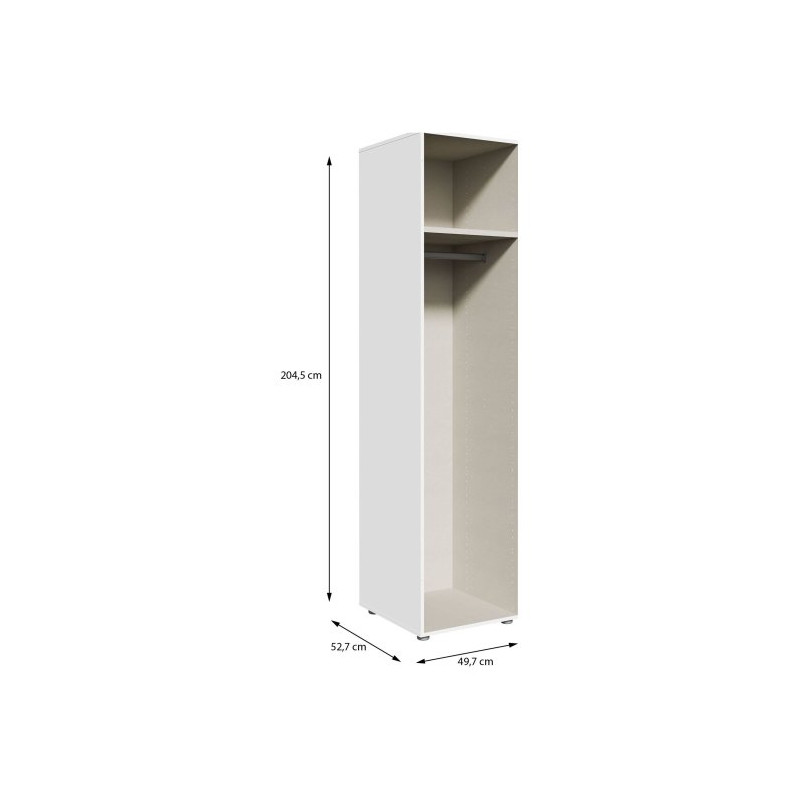 Korpus szafy 50 cm Moduklix | kolor biały